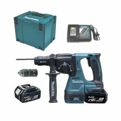 Best Sale 😉 Perfo-burineur MAKITA 18V SDSPLUS Li-ion - 2 batteries 5.0Ah - 1 chargeur rapide - DHR243RTJ ⭐ -Sam Outillage STORE 0088381686204 4