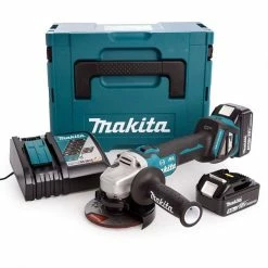 Deals 😍 Meuleuse brushless MAKITA 18V 125mm - 2 batteries BL1850 5.0Ah - 1 chargeur rapide DC18RC DGA513RTJ 🤩
