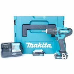 Best Pirce 🧨 Perceuse-visseuse à percussion sans fil MAKITA 12V + 2 batteries lithium 2 Ah + chargeur + Mallette DF333DWAJ ⭐
