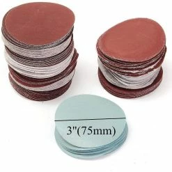 Wholesale ✔️ Tophomer 100 disques abrasifs papier de verre ponçage polissage abrasif disque, idéal pour le polissage (75mm) 🔥 -Sam Outillage STORE 0781829270118 5