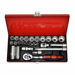 Hot Sale ✨ Sans marque Coffret cliquet + douilles 3/8 🌟