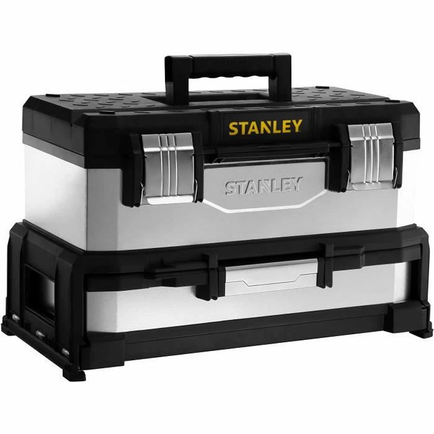 Flash Sale 🎉 Boîte a outils bimatiere galvanisée avec tiroir STANLEY - 1-95-830 - 51 cm 🎁 1 Flash Sale 🎉 Boîte a outils bimatiere galvanisée avec tiroir STANLEY - 1-95-830 - 51 cm 🎁