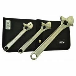 Outlet 😉 SAM OUTILLAGE - Trousse 3 Clés Molettes Chromees 🔥