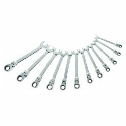 Hot Sale 🎁 SAM OUTILLAGE - Jeu De 12 Clés Mixtes A Cliquet Articulees 🌟