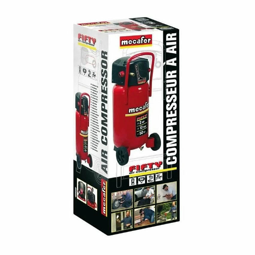 Wholesale 🌟 MECAFER Compresseur d'air vertical 50 L sans huile 2CV 10 bars FIFTY ⌛ 4 Wholesale 🌟 MECAFER Compresseur d'air vertical 50 L sans huile 2CV 10 bars FIFTY ⌛ – Image 4