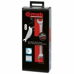 New 💯 MOB - Jeu 8 clés fourches - 6x7-8x9-10x11-12x13-14x15-16x17-18x19-20x22 mm mm 👍