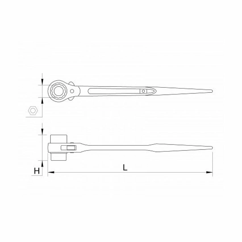Best deal 🧨 MOB - Clé de monteur à cliquet double - 315 mm 🌟 2 Best deal 🧨 MOB - Clé de monteur à cliquet double - 315 mm 🌟 – Image 2