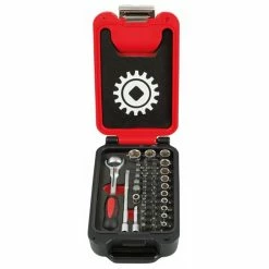 Hot Sale 👍 MOB - Coffret box 1/4'' 46 pieces 6 pans cliquet tate rotative - Réf : 9416046101 🌟