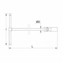 Budget 🧨 MOB - Clé à béquille à cardan de 10 à 19 mm - 13 mm ✨ -Sam Outillage STORE 3303809010988 3