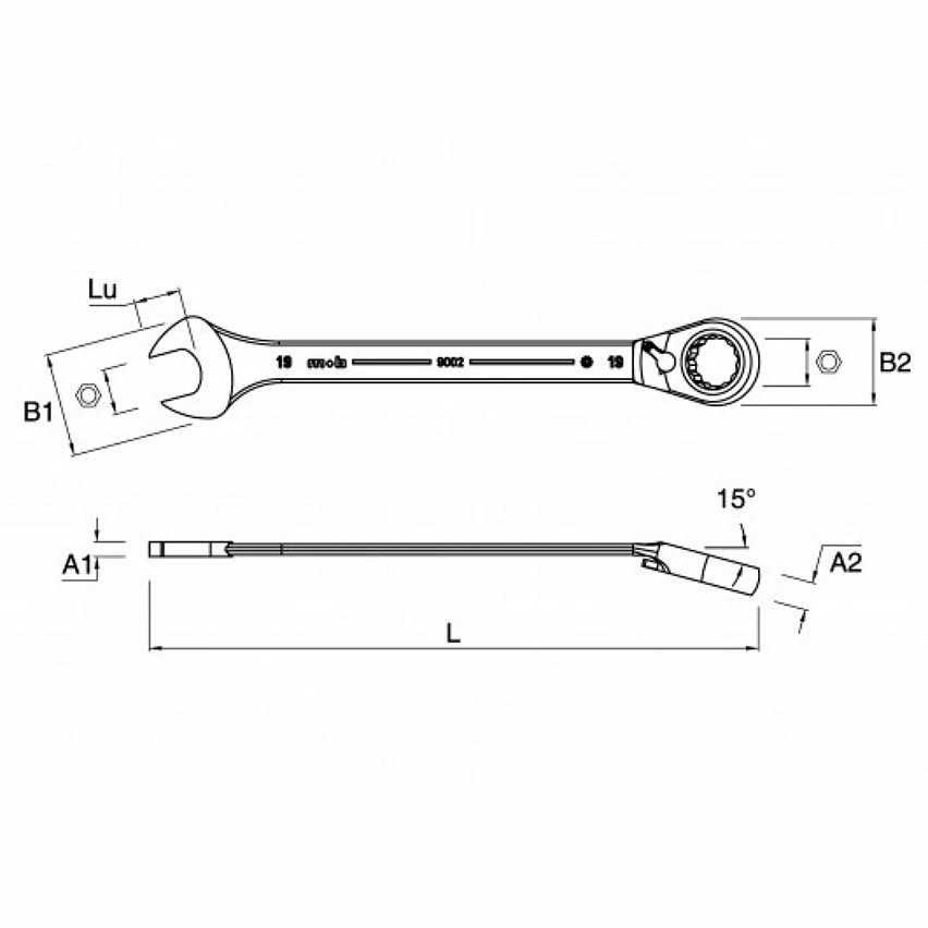 Buy ⌛ MOB - Clé mixte à cliquet 🔥 2 Buy ⌛ MOB - Clé mixte à cliquet 🔥 – Image 2