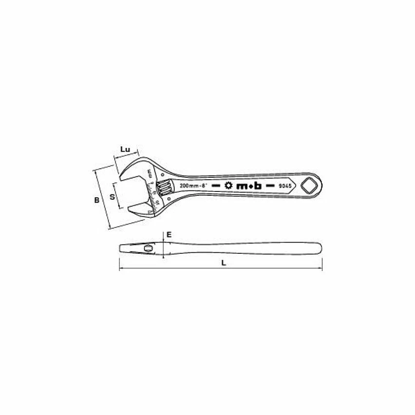 Best Sale ✨ MOB - Clé à molette chromee couple 💯 2 Best Sale ✨ MOB - Clé à molette chromee couple 💯 – Image 2