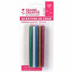 Best reviews of 🔥 Graine Créative RECHARGE COLLE BASSE TEMPERATURE 20 BATONS 7mm COLORIS PAILLETEES ASSORTIES 🔥