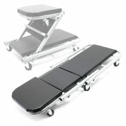 Wholesale 👍 Sans marque Chariot De Visite Mécanicien 2-1 Siège Atelier 90x41,5x12,5cm ❤️