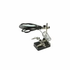 Deals ✨ Wewoo Outil de soudure argent Loupe auxiliaire de 5 LED AC / DC interchangeable avec support à souder et deux 💯