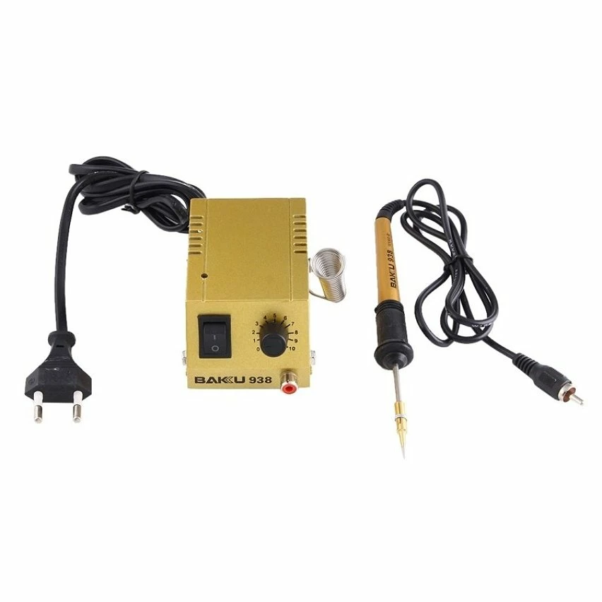 Hot Sale ✨ Wewoo Outil de soudure or et argent Mini fer à souder station thermostatique électrique, UE Plug Couleur Aléatoire ou 🎁 2 Hot Sale ✨ Wewoo Outil de soudure or et argent Mini fer à souder station thermostatique électrique, UE Plug Couleur Aléatoire ou 🎁 – Image 2