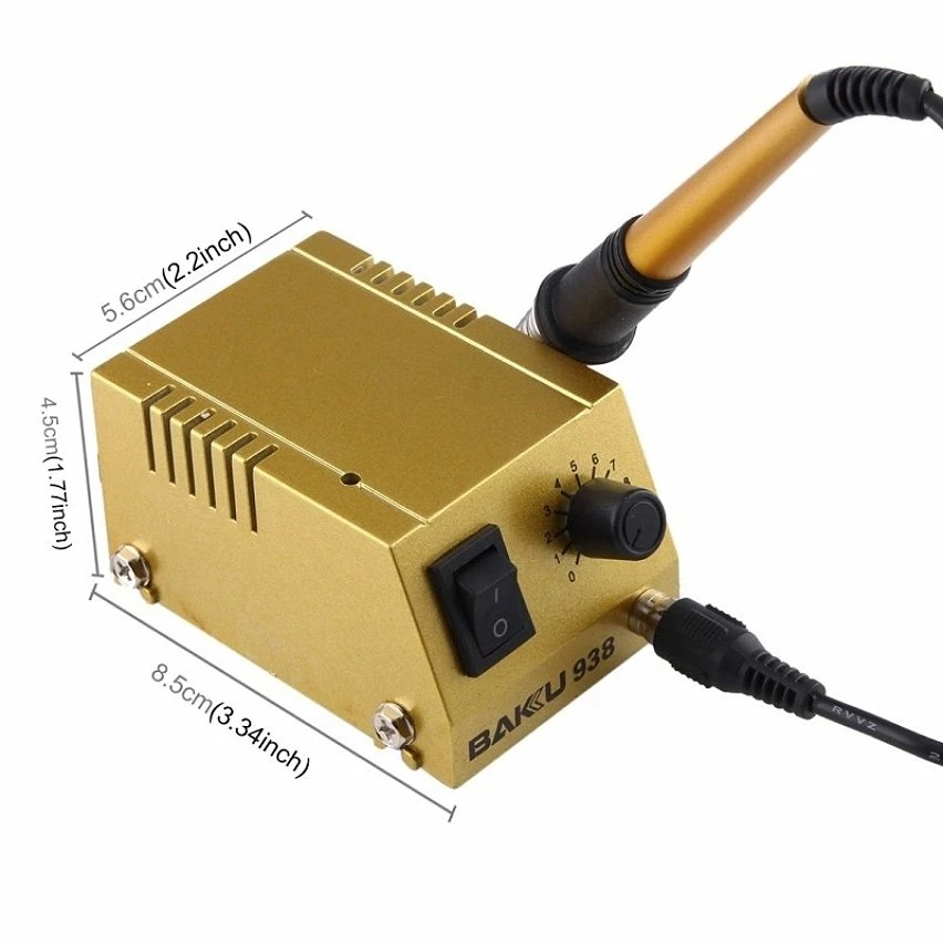 Hot Sale ✨ Wewoo Outil de soudure or et argent Mini fer à souder station thermostatique électrique, UE Plug Couleur Aléatoire ou 🎁 5 Hot Sale ✨ Wewoo Outil de soudure or et argent Mini fer à souder station thermostatique électrique, UE Plug Couleur Aléatoire ou 🎁 – Image 5