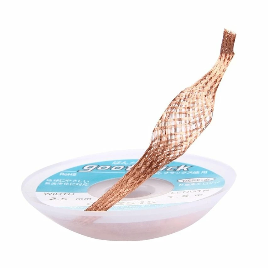 Flash Sale 😀 Wewoo Outil de soudure Mèche de Goot / à Dessouder 2515 largeur: 2.5mm, longueur: 1.5m ⭐ 4 Flash Sale 😀 Wewoo Outil de soudure Mèche de Goot / à Dessouder 2515 largeur: 2.5mm, longueur: 1.5m ⭐ – Image 4