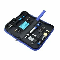 Best deal 😉 Wewoo Outil de soudure noir 2 en 1 Fer à souder Tool Set avec sac, UE Plug ✔️