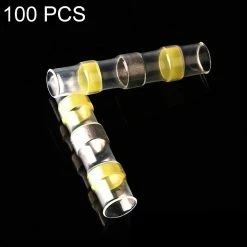 Budget 🔥 Wewoo 100 PCS AWG12-10 4-6mm joint thermorétractable connecteurs de fil bout à bout bornes jaunes à souder manchon (jaune) 😀