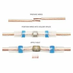 Wholesale ⭐ Wewoo 100 PCS AWG26-24 Connecteurs de fil bout à bout, thermorétractables, étanches, scellés, blanc Bornes à souder (Blanc) 👏 -Sam Outillage STORE 3615612129581 4