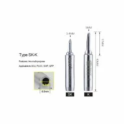 Promo 🤩 Wewoo Pointe de fer à souder 10 Tête de contact 900M-TK pour point de souduresérie sans plomb PCS BEST 🥰 -Sam Outillage STORE 3615612968234 3