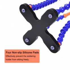 Promo 🔔 Wewoo USB LED 3X lunettes loupe lampe bricolage soudure troisième main bras flexibles aidant support titulaire réparation outil bleu 🥰 -Sam Outillage STORE 3615613253087 4