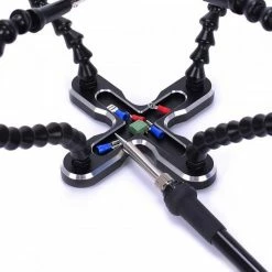 Promo 🔔 Wewoo USB LED 3X lunettes loupe lampe bricolage soudure troisième main bras flexibles aidant support titulaire réparation outil bleu 🥰 -Sam Outillage STORE 3615613253087 5