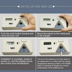 Brand new 🎁 Wewoo Thermomètre à tête de fer à souder Testeur de température de station de soudage électrique 🌟 -Sam Outillage STORE 3615613515055 5