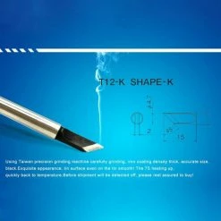 Discount 🧨 Wewoo Pointe de fer à souder T12-K de à sans plombnoir ✨ -Sam Outillage STORE 3615613792951 5