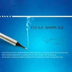 Best deal 🎁 Wewoo Pointe de fer à souder T12-ILS de à sans plombsoudage noir 😍 -Sam Outillage STORE 3615613793019 5