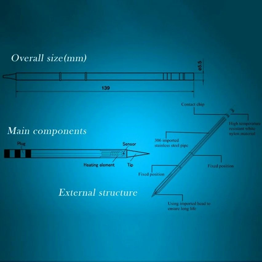Best Sale 🎁 Wewoo Pointe de fer à souder T12-J02 de à sans plombsoudage noir ❤️ 6 Best Sale 🎁 Wewoo Pointe de fer à souder T12-J02 de à sans plombsoudage noir ❤️ – Image 6