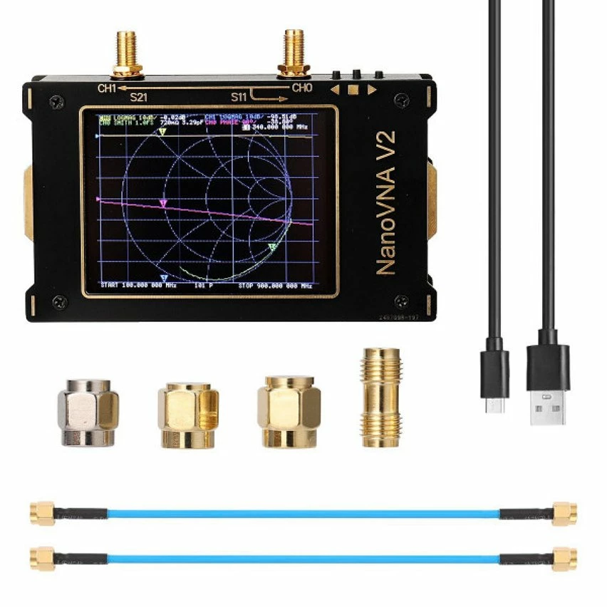 Hot Sale ❤️ Wewoo 3.2 pouces 3G SAA-2 NanoVNA V2 analyseur de réseau vectoriel numérique Nano VNA testeur MF HF VHF UHF USB analyseur d'antenne logique 🔥 1 Hot Sale ❤️ Wewoo 3.2 pouces 3G SAA-2 NanoVNA V2 analyseur de réseau vectoriel numérique Nano VNA testeur MF HF VHF UHF USB analyseur d'antenne logique 🔥