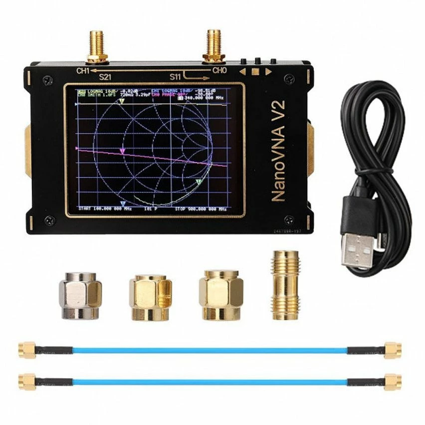 Hot Sale ❤️ Wewoo 3.2 pouces 3G SAA-2 NanoVNA V2 analyseur de réseau vectoriel numérique Nano VNA testeur MF HF VHF UHF USB analyseur d'antenne logique 🔥 5 Hot Sale ❤️ Wewoo 3.2 pouces 3G SAA-2 NanoVNA V2 analyseur de réseau vectoriel numérique Nano VNA testeur MF HF VHF UHF USB analyseur d'antenne logique 🔥 – Image 5