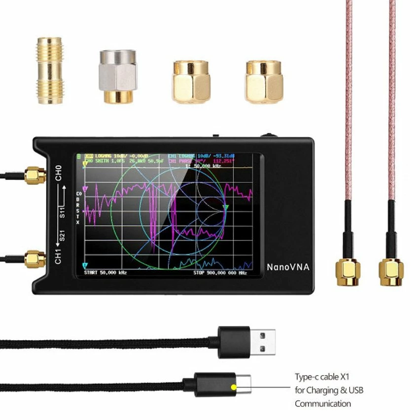 Cheapest 🎉 Wewoo NanoVNA-H4 Écran LCD à vue complète de 4 pouces 50Khz-1.5Ghz VNA HF VHF UHF UV Analyseur de réseau vectoriel 🥰 1 Cheapest 🎉 Wewoo NanoVNA-H4 Écran LCD à vue complète de 4 pouces 50Khz-1.5Ghz VNA HF VHF UHF UV Analyseur de réseau vectoriel 🥰