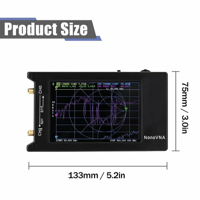 Cheapest 🎉 Wewoo NanoVNA-H4 Écran LCD à vue complète de 4 pouces 50Khz-1.5Ghz VNA HF VHF UHF UV Analyseur de réseau vectoriel 🥰 3 Cheapest 🎉 Wewoo NanoVNA-H4 Écran LCD à vue complète de 4 pouces 50Khz-1.5Ghz VNA HF VHF UHF UV Analyseur de réseau vectoriel 🥰 – Image 3