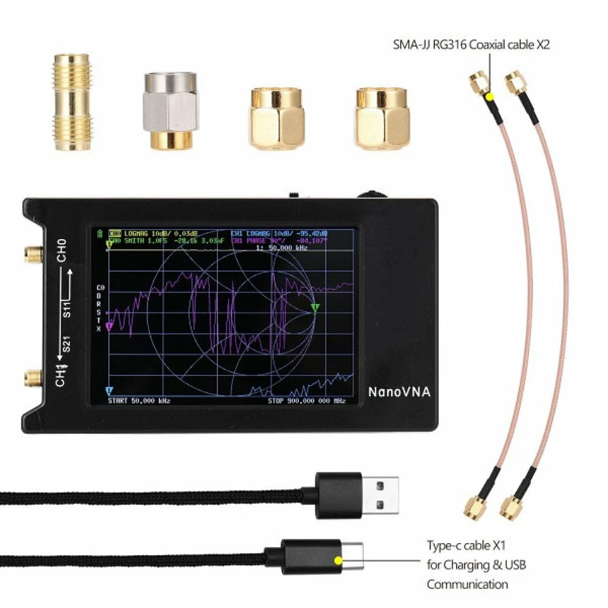 Cheapest 🎉 Wewoo NanoVNA-H4 Écran LCD à vue complète de 4 pouces 50Khz-1.5Ghz VNA HF VHF UHF UV Analyseur de réseau vectoriel 🥰 5 Cheapest 🎉 Wewoo NanoVNA-H4 Écran LCD à vue complète de 4 pouces 50Khz-1.5Ghz VNA HF VHF UHF UV Analyseur de réseau vectoriel 🥰 – Image 5