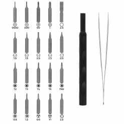 Buy 🔔 Kit de réparation 20 embouts avec tournevis magnétique + pince pointue Linq ⌛ -Sam Outillage STORE 3662427345903 5