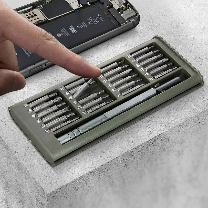 Hot Sale ⭐ Avizar Boite Tournevis magnétique 25 en 1 Démontage et Réparation multi-appareils Gris 🌟 5 Hot Sale ⭐ Avizar Boite Tournevis magnétique 25 en 1 Démontage et Réparation multi-appareils Gris 🌟 – Image 5