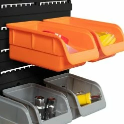 Best Pirce 🥰 IDMARKET Kit de rangement mural 45 pièces panneau perforé et porte-outils 👍 -Sam Outillage STORE 3662897032693 3