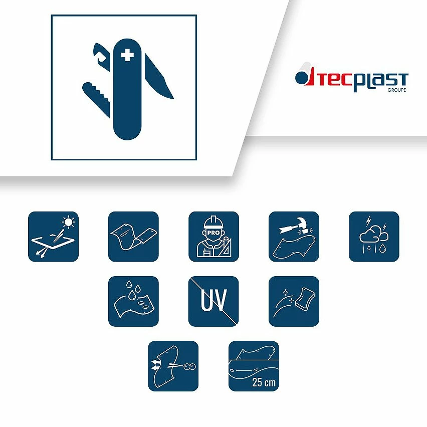 Coupon ⭐ TECPLAST Bâche de Protection 5,8x12 m 400MU - Bâche Armée Transparente étanche - Anti-UV - Haute Performance - Made in France 💯 3 Coupon ⭐ TECPLAST Bâche de Protection 5,8x12 m 400MU - Bâche Armée Transparente étanche - Anti-UV - Haute Performance - Made in France 💯 – Image 3