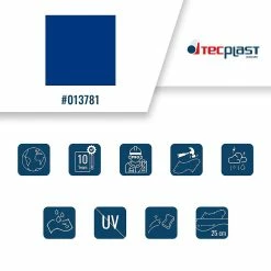 Budget 🎁 TECPLAST Bâche de Protection 5x6 m 680MU Bleue - Qualité 10 ans - Bâche PVC étanche - Résistance Anti-UV - Made in France 🔥 -Sam Outillage STORE 3663936000482 3