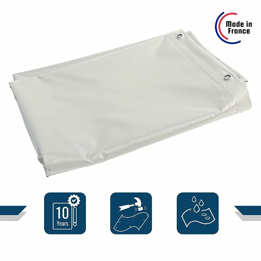 Coupon đ TECPLAST BĂąche de Chantier 10x12 m 680CH Blanche - QualitĂ© 10 ans - BĂąche de protection Ă©tanche pour Travaux - Made in France đ 2 Coupon đ TECPLAST BĂąche de Chantier 10x12 m 680CH Blanche - QualitĂ© 10 ans - BĂąche de protection Ă©tanche pour Travaux - Made in France đ â Image 2