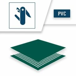Cheapest ✨ TECPLAST Bâche de Protection 10x12 m 680MU Verte - Qualité 10 ans - Bâche PVC étanche - Résistance Anti-UV - Made in France ⌛ -Sam Outillage STORE 3663936000789 4 2