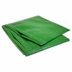 Promo 🔔 TECPLAST Bâche de Chantier 4x10 m 170CH - Bâche Armée Verte - Haute Qualité - Protection imperméable pour Travaux d'extérieur 👍