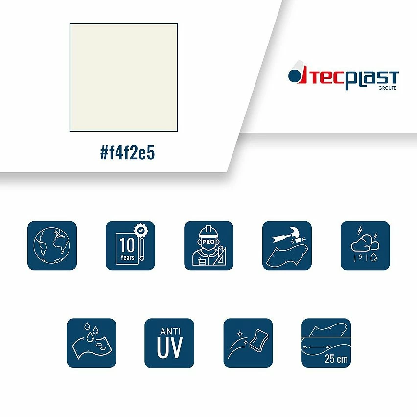 Discount 💯 TECPLAST Bâche de Chantier 2x3 m 680CH Blanche - Qualité 10 ans - Bâche de protection étanche pour Travaux - Made in France 🔥 3 Discount 💯 TECPLAST Bâche de Chantier 2x3 m 680CH Blanche - Qualité 10 ans - Bâche de protection étanche pour Travaux - Made in France 🔥 – Image 3