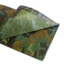 Promo 😉 TECPLAST Bâche de Chantier 1,8x3 m 150CH - Camouflage - Haute Qualité - Bâche de protection imperméable pour Travaux 🎁 -Sam Outillage STORE 3663936004770 4 1