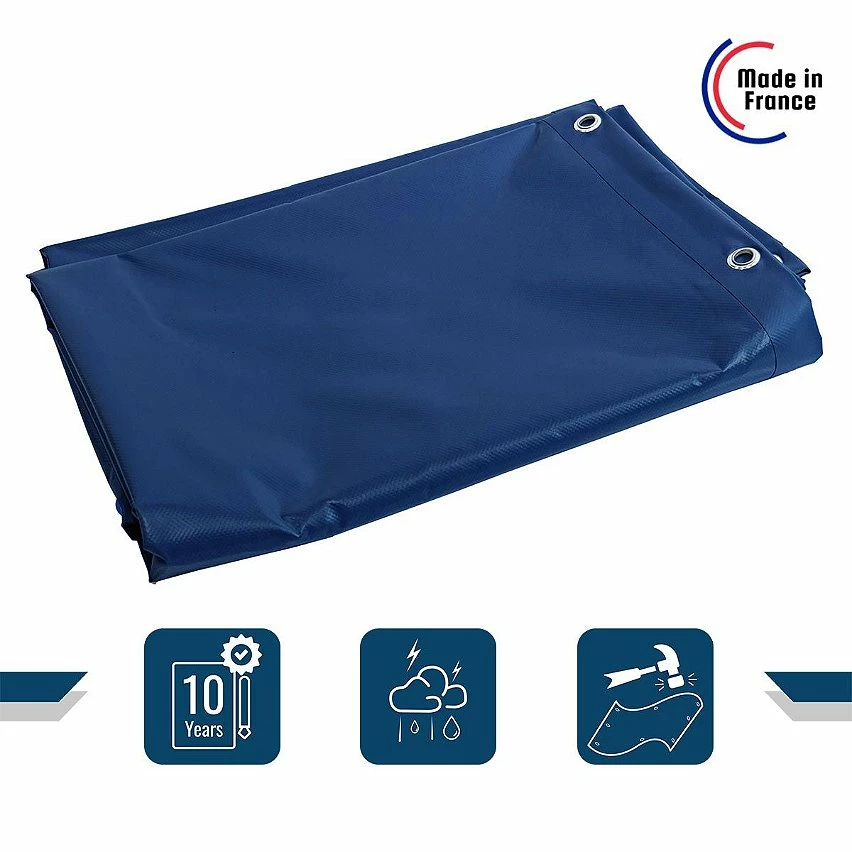 Hot Sale ✔️ TECPLAST Bâche Toiture 8x9 m 680TO Bleue - Qualité 10 ans - Bâche d'étanchéité pour Couvreur et Charpentier - Made in France ✔️ 2 Hot Sale ✔️ TECPLAST Bâche Toiture 8x9 m 680TO Bleue - Qualité 10 ans - Bâche d'étanchéité pour Couvreur et Charpentier - Made in France ✔️ – Image 2