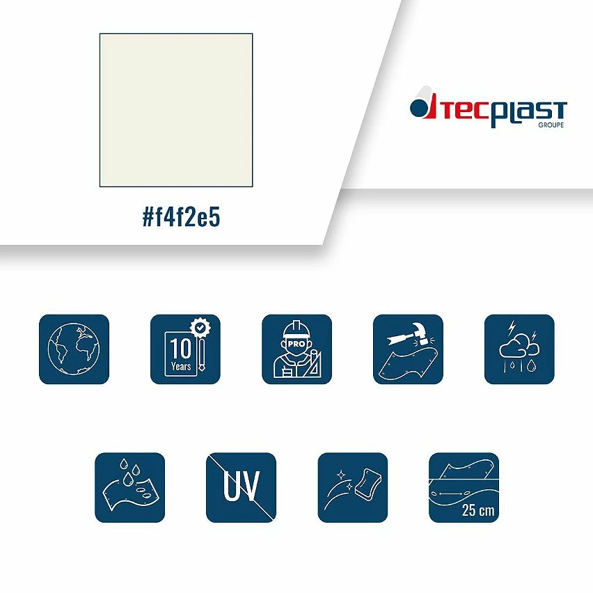 Budget 😍 TECPLAST Bâche Toiture 8x12 m 680TO Blanche - Qualité 10 ans - Bâche d'étanchéité pour Couvreur et Charpentier - Made in France ❤️ 3 Budget 😍 TECPLAST Bâche Toiture 8x12 m 680TO Blanche - Qualité 10 ans - Bâche d'étanchéité pour Couvreur et Charpentier - Made in France ❤️ – Image 3