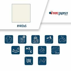 Discount ✔️ TECPLAST Bâche Toiture 6x8 m Ignifugée M2 680TO2 Blanche - Qualité 15 ans - Bâche d'étanchéité pour Couvreur - Made in France ✔️ -Sam Outillage STORE 3663936005371 3 4