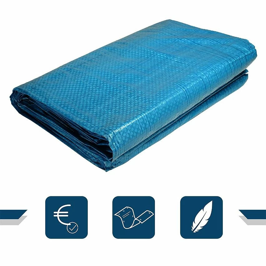 Hot Sale 🎉 TECPLAST Bâche de Chantier 4x5 m 80CH Bleue - Economique - Bâche de protection pour Travaux d'intérieur - Anti-poussière 😉 2 Hot Sale 🎉 TECPLAST Bâche de Chantier 4x5 m 80CH Bleue - Economique - Bâche de protection pour Travaux d'intérieur - Anti-poussière 😉 – Image 2